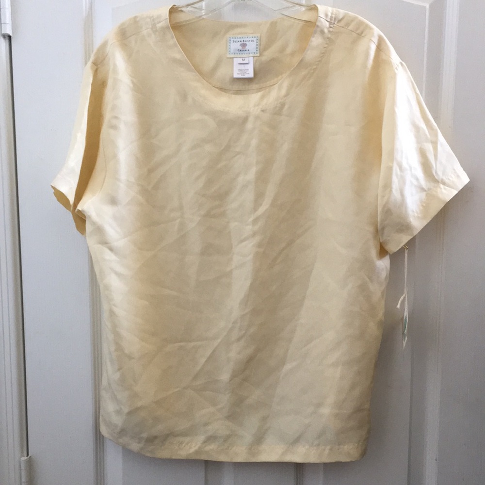 FINAL MARKDOWN Susan Bristol silk top medium